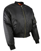 Load image into Gallery viewer, MA1 Bomber Jacket Black
