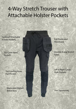 Load image into Gallery viewer, Slim Fit Stretch Work Jogger With Knee Pad Pockets
