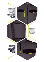 Load image into Gallery viewer, Two-Tone Flex Work Gilet (Grey / Black)
