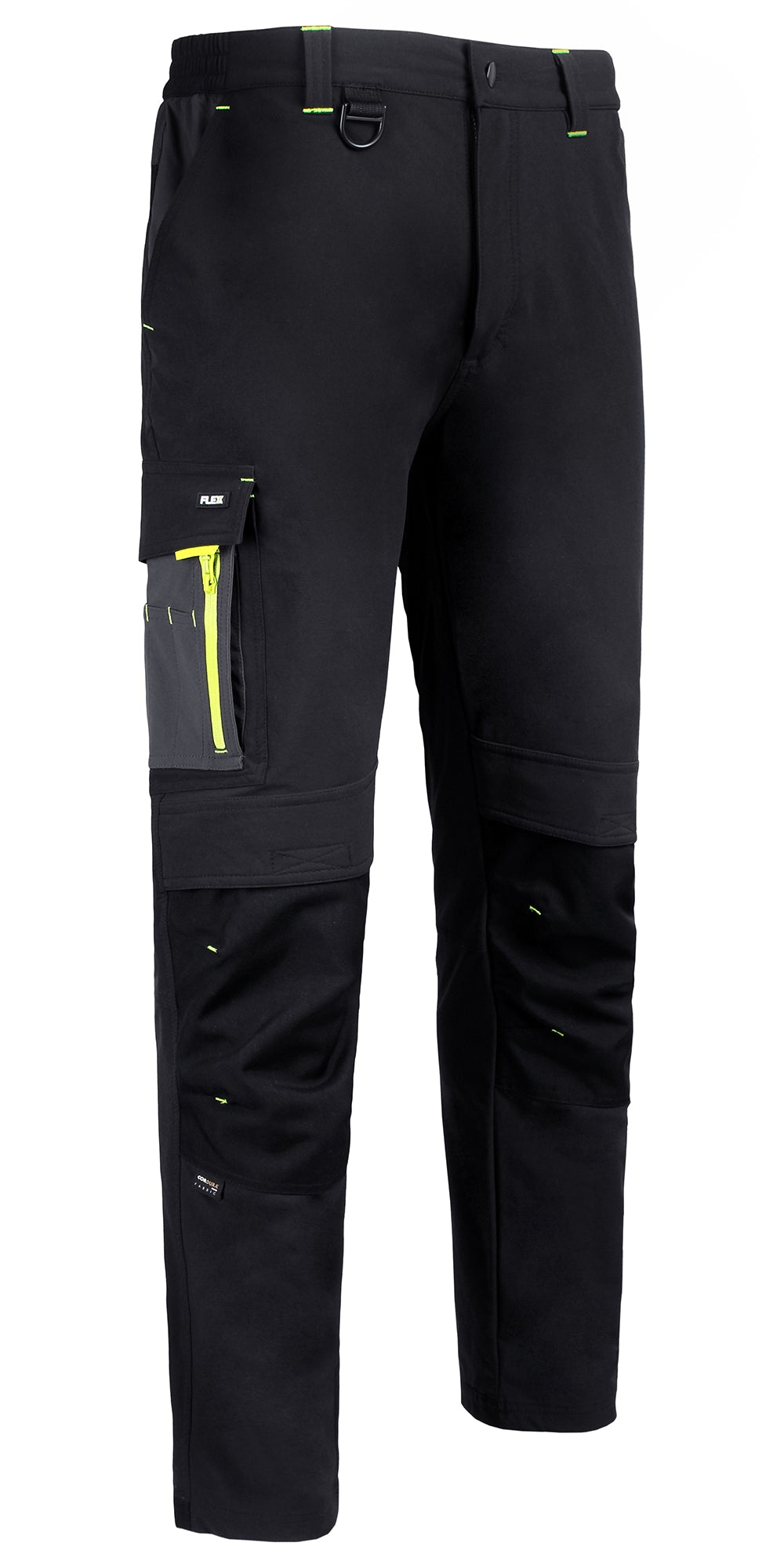 Two-Tone Flex Workwear Trouser (Black)