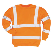 Load image into Gallery viewer, Hi-Vis Pullover Sweatshirt with Ribbed Cuffs
