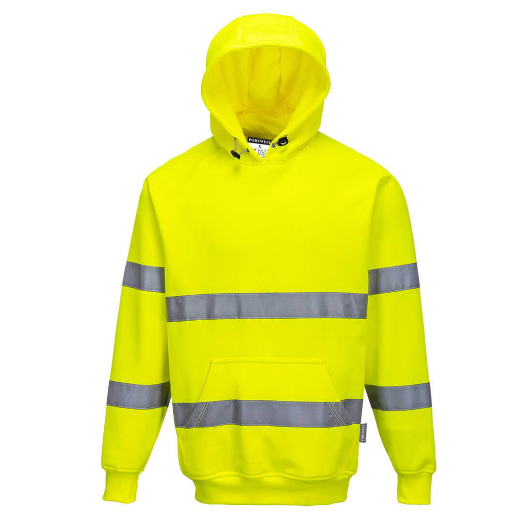 Portwest B304 Hi-Vis Hooded Sweatshirt