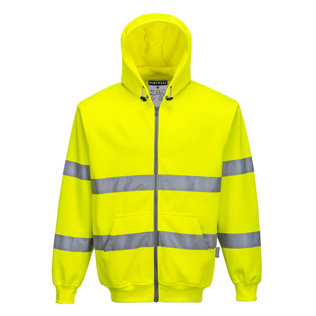 Portwest Hi-Viz Zip Hoodie