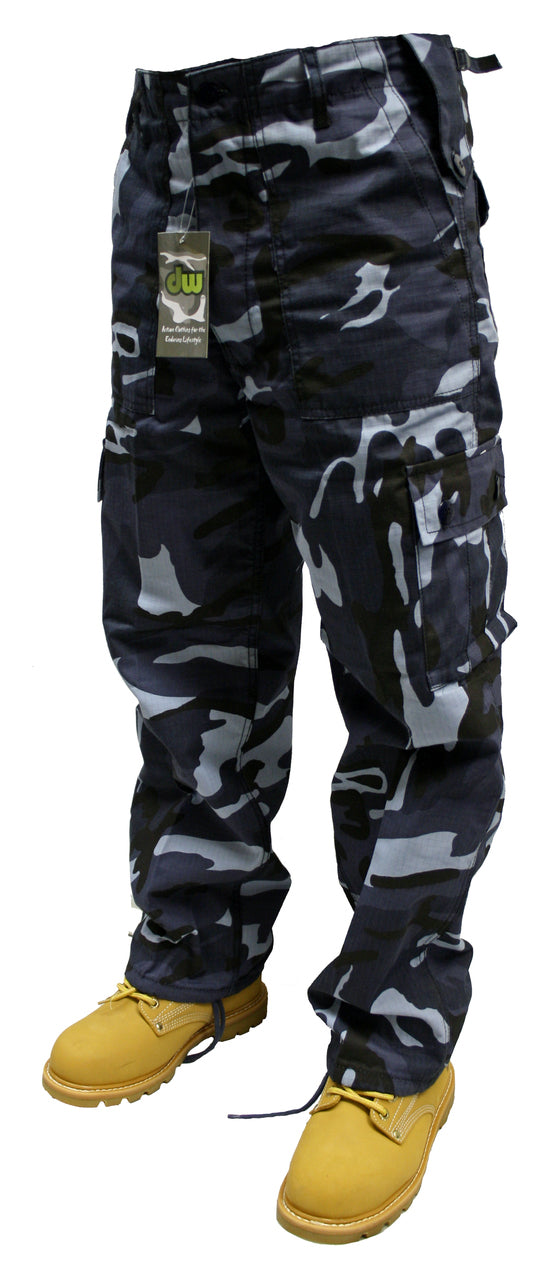 Camo Cargo Trouser (Midnight)