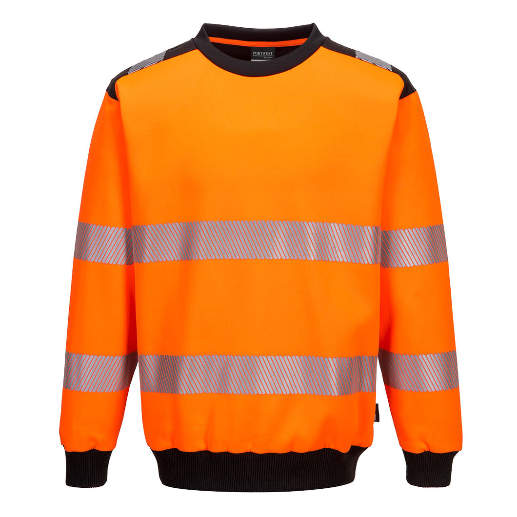 Portwest PW3 Hi-Vis Crew Neck Sweatshirt