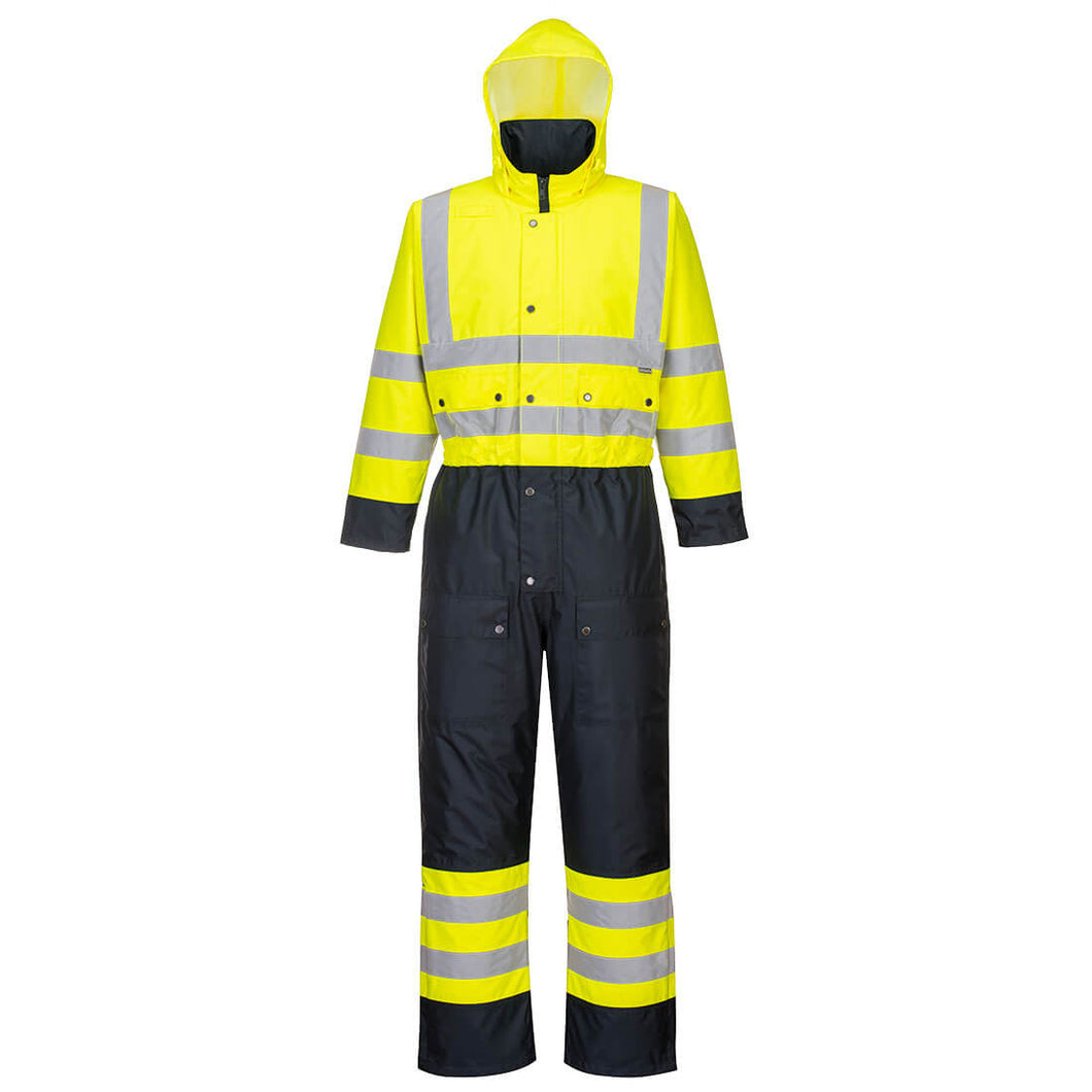 Hi-Vis Contrast Coverall - Lined