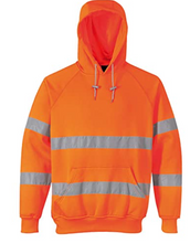 Load image into Gallery viewer, Hi-Vis Pullover Hoodie with Ribbed Cuff and Hem
