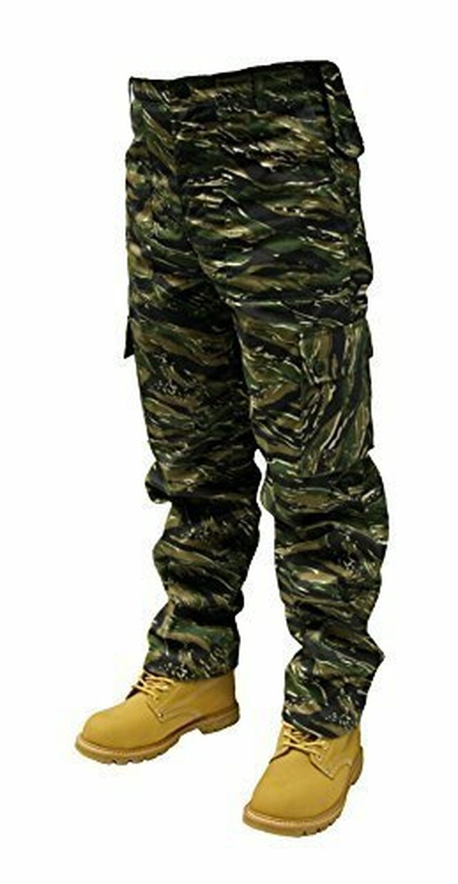 Tiger Camo Cargo Trousers