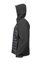 Load image into Gallery viewer, Hybrid Quilted Softshell Jacket with Hood (Black / Black)
