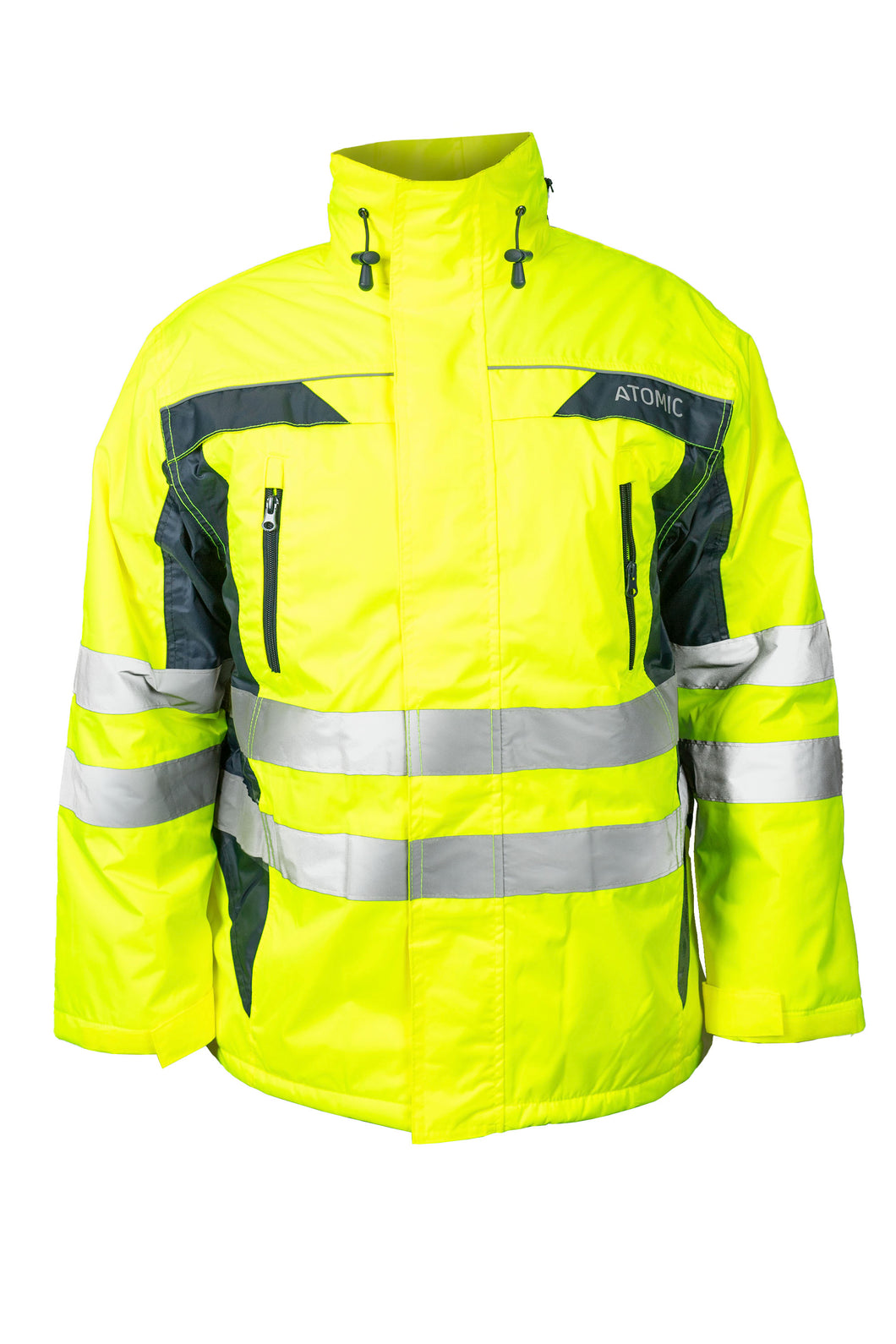 Hi-Vis Padded Jacket with Embroidery Access